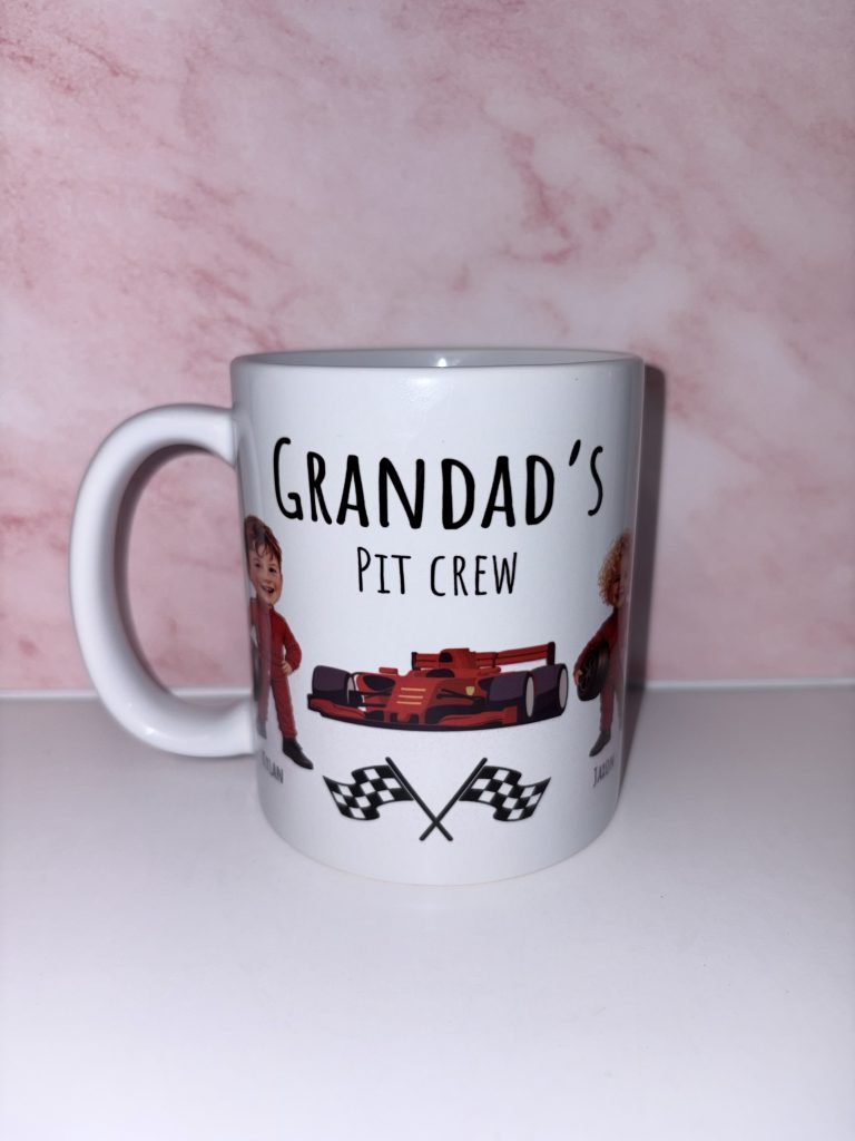 ‘Pit crew’  mug