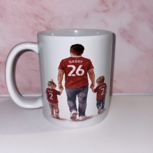 Personalised football mug