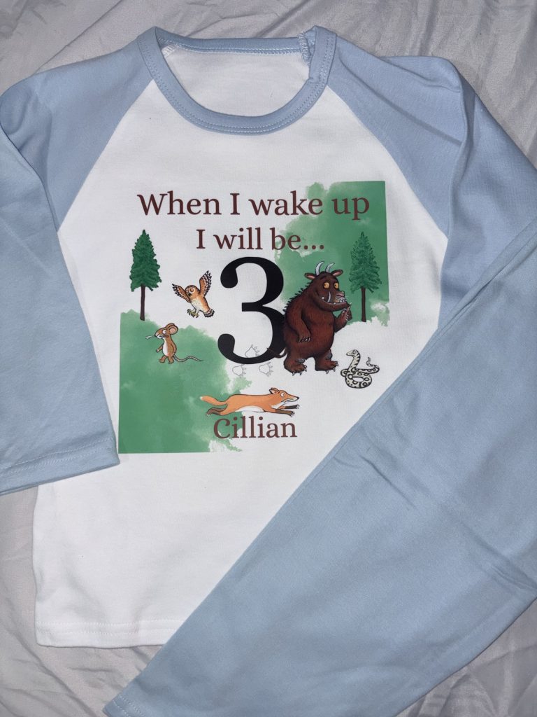 When I wake up …birthday pjs