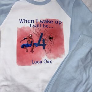 When I wake up …birthday pjs