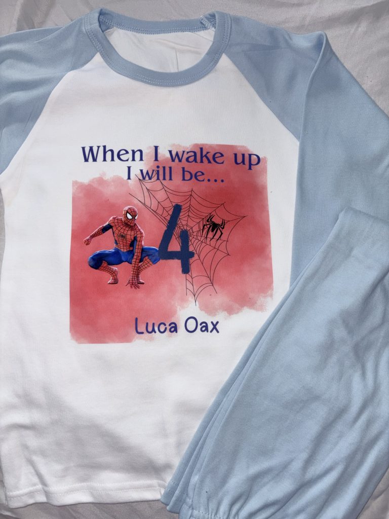 When I wake up …birthday pjs